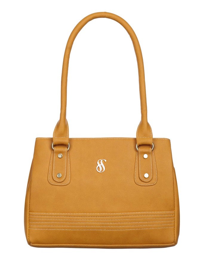 Fostelo Women's Reptile Tote Handbag for Women | Hobo Bag for Work | Ladies Purse | Stylish Shoulder Bag | Gift For Women | Yellow - Image 2
