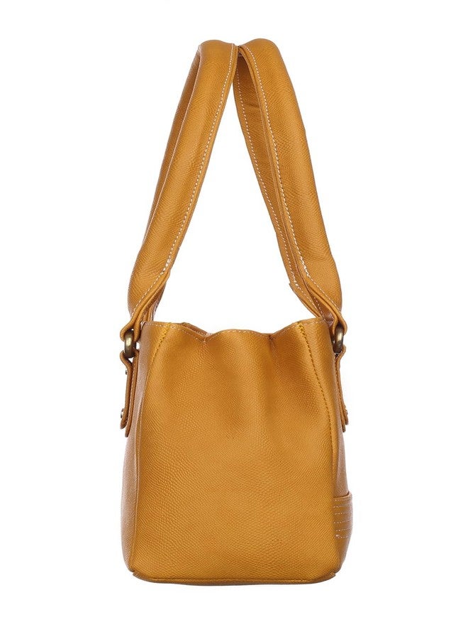 Fostelo Women's Reptile Tote Handbag for Women | Hobo Bag for Work | Ladies Purse | Stylish Shoulder Bag | Gift For Women | Yellow - Image 4
