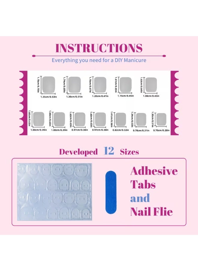 LANGMANNI 24pcs of Nude Gradient Press-on Nails, Mixed Colors, Oval Shape, Short Length, Glossy Finish, Simple Style False Nails for Women and, Suitable for Daily Wear and Special Occasions - Image 3
