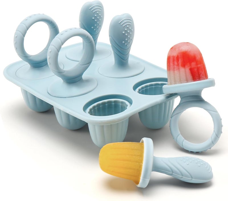 mislili Silicone Baby Popsicle Molds with Sticks, Mini Popsicles Molds for Babies Breastmilk Popsicle Molds for Teething Relief, Frozen Treats Maker Popsicle Maker Ice Pop Mold for Toddlers Kids - Image 1