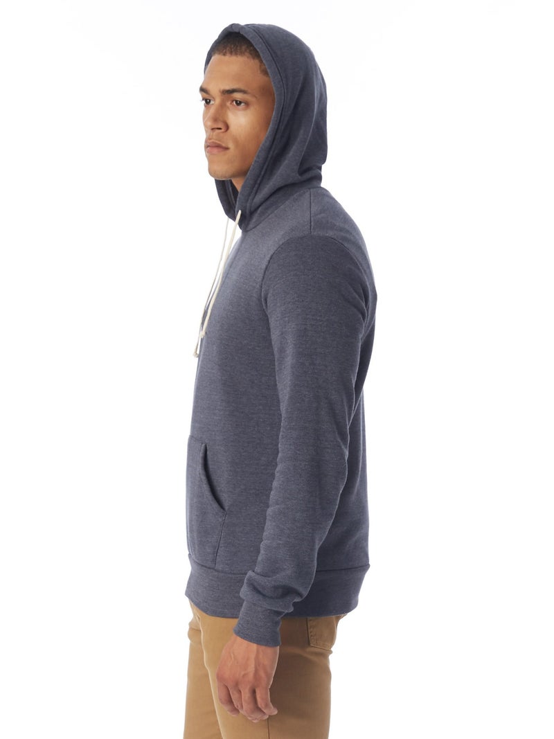 Alternative Men's Big and Tall Challenger Pullover Hoodie, Eco True Navy, XX-Large - Image 3