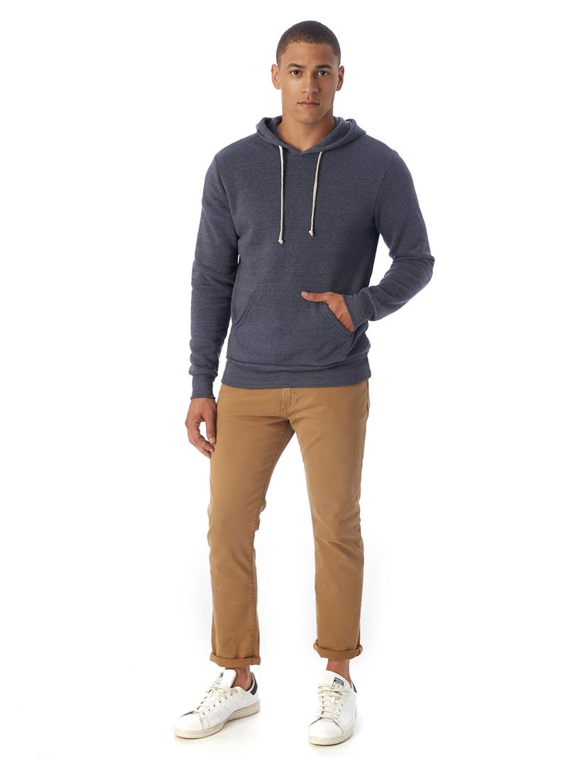Alternative Men's Big and Tall Challenger Pullover Hoodie, Eco True Navy, XX-Large - Image 4