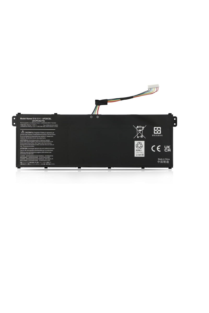 Terabyte بطارية AP20CBL متوافقة مع Acer Swift 3 SF314-43 SF314-511 Aspire 5 A515-45 A515-46 A515-56 A515-56T A515-56G 7 A715-43G Vero AV15-51 بسعة 11.55V 53Wh/4590mAh/3 خلايا - Image 1