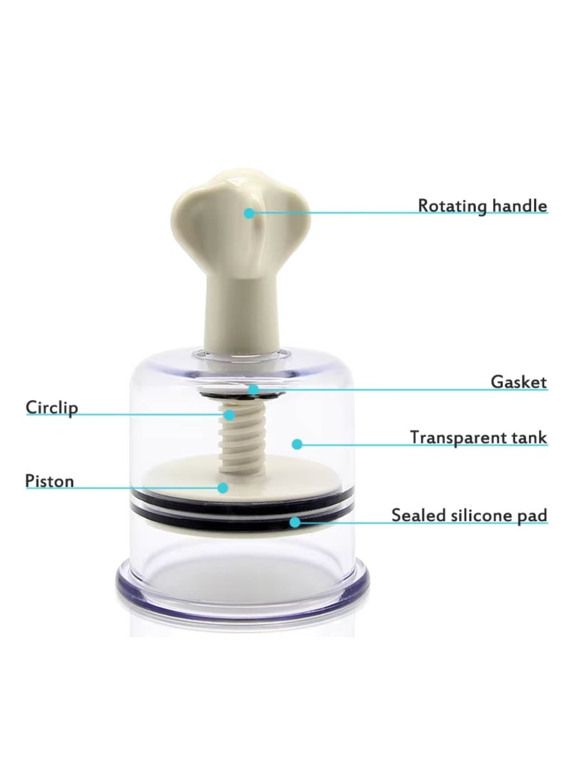 Generic Set of Chinese Body Cup Vacuum Twist Suction Cupping Device Transparent Cup Pump Professional Effective - Image 3