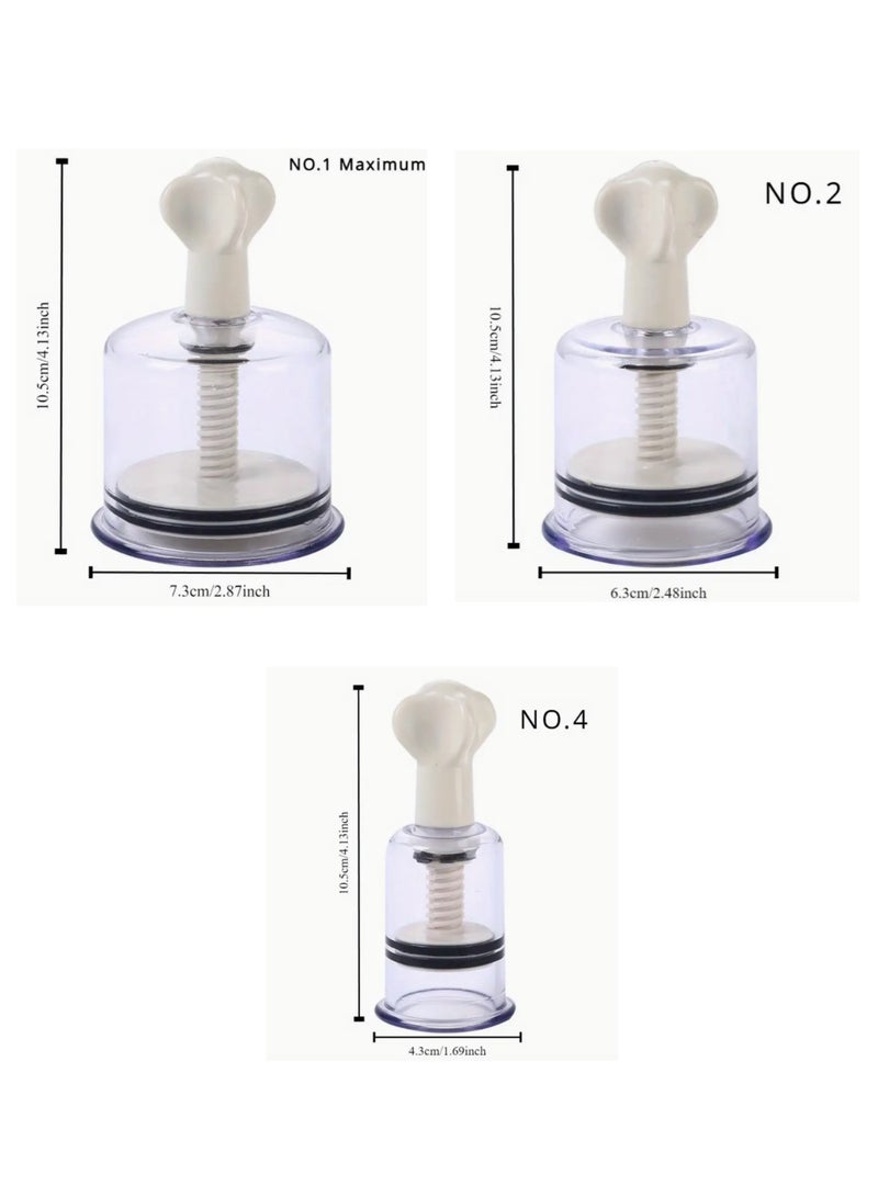 Generic Set of Chinese Body Cup Vacuum Twist Suction Cupping Device Transparent Cup Pump Professional Effective - Image 2