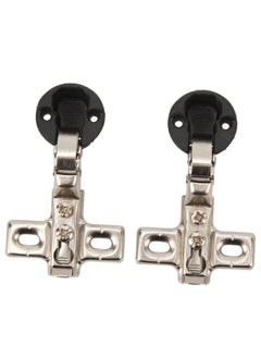 Thoraya 2pcs 26mm Hole Glass Hinge Mini Cabinet Hinge For Cabinet Glass Door  - Image 1