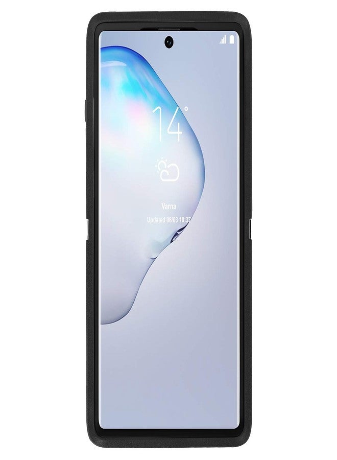 ايه اي كيس جراب AICase لهاتف Galaxy Note 10 Plus، جراب متين لحماية كاملة من السقوط مع واقي شاشة، غطاء حماية ثلاثي الطبقات مقاوم للصدمات والسقوط والغبار لهاتف Samsung Galaxy Note 10 Plus باللون الأسود - Image 3