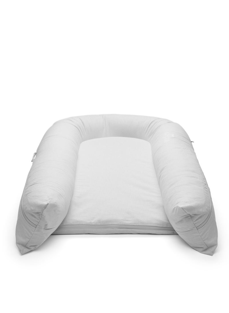 DockATot Grand Pod Fog Chambray - Image 2