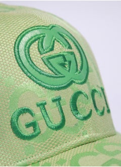 GUCCI Gucci GG Monogram Canvas Baseball Cap - Light Green  - Image 3