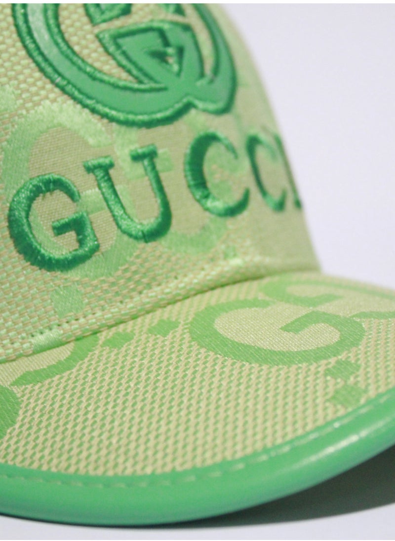GUCCI Gucci GG Monogram Canvas Baseball Cap - Light Green  - Image 2