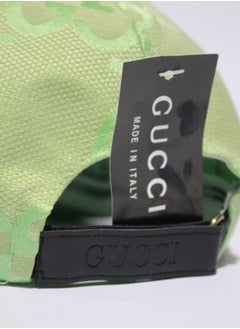 GUCCI Gucci GG Monogram Canvas Baseball Cap - Light Green  - Image 4