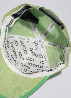 GUCCI Gucci GG Monogram Canvas Baseball Cap - Light Green  - Image 5