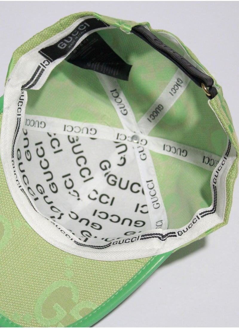 GUCCI Gucci GG Monogram Canvas Baseball Cap - Light Green  - Image 5