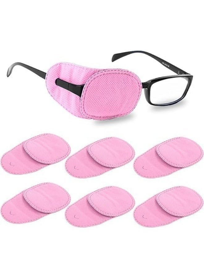 Glasses Eye Patch for Kids Non-Woven Fabric Eye Patch for Amblyopia Lazy Eye Strabismus (Pink) - Image 1