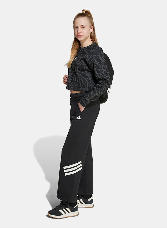 Adidas Future Icons Wide Leg Open Hem Pant Kids - Image 3