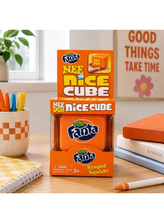 لعبة فانتا مكعب الثلج الإسفنجية لتخفيف التوتر - لعبة ضغط من الجل الناعم لتخفيف التوتر، لعبة مكتبية لتخفيف القلق الحسي، مكعب ثلج إسفنجي لطيف للأطفال والكبار، فكرة هدية - Image 3