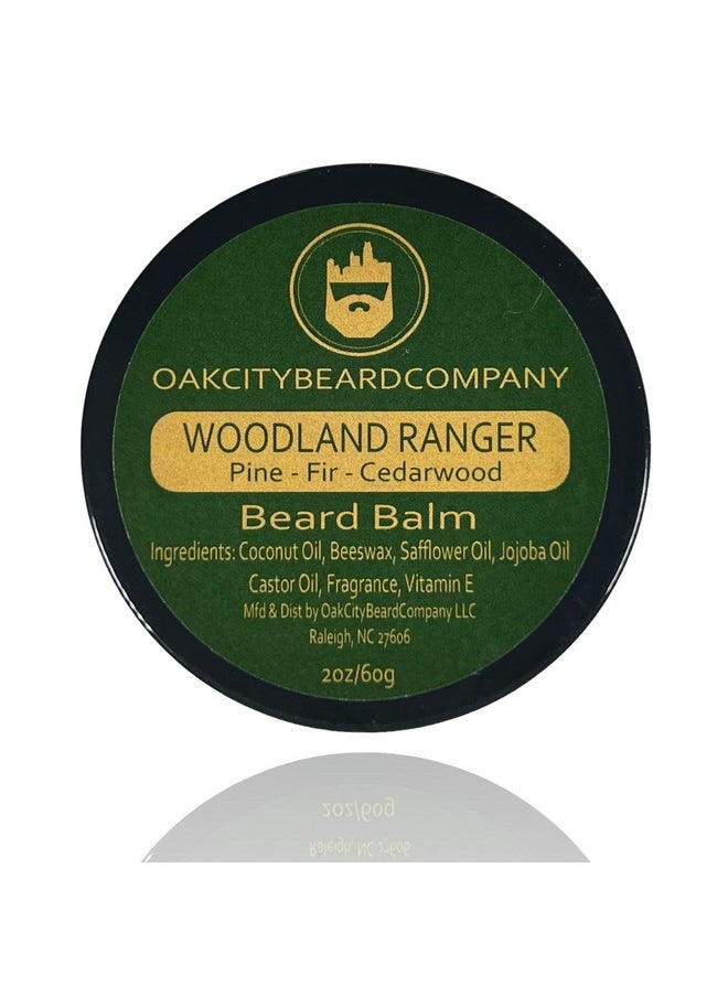 Oak City Beard Company - Oakcitybeardco. Woodland Ranger 2 Ounce Beard Balm Pine Cedarwood Fir Beard Conditioner - Image 1