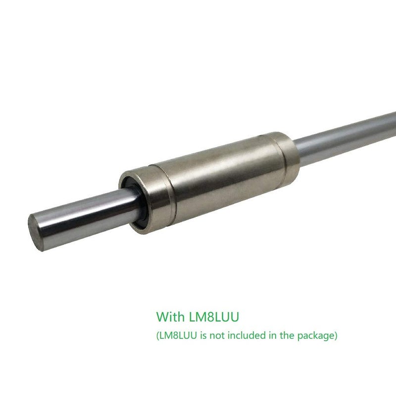 ReliaBot 2PCs 8mm x 700mm (.315 x 27.56 inches) Case Hardened Chrome Plated Linear Motion Rod Shaft Guide - Metric h8 Tolerance - Image 5