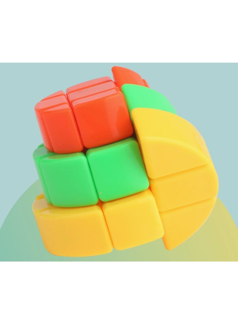 مكعب كيك ثلاثي الطبقات، لعبة أحجية سحرية متعددة الألوان بدون ملصقات - Image 4