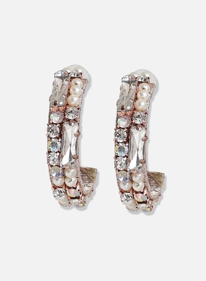 سوهي حلق مصمم مطلي بالذهب للحفلات