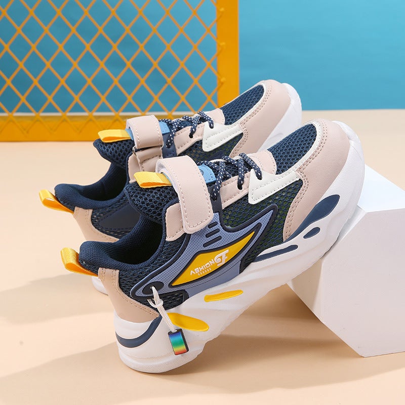 Mesh Sneakers Lightweight Flexible Sole Walking Shoes For Kids Indoor And Outdoor Activities - Image 1