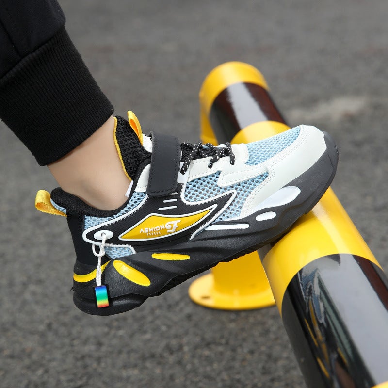 Mesh Sneakers Lightweight Flexible Sole Walking Shoes For Kids Indoor And Outdoor Activities - Image 2