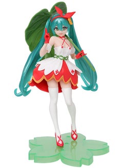 General Green Leaf Hatsune Virtual Singer Hatsune Miku Fairy Tale Wonderland Anime Beautiful Girl Desktop Decoration Figure Ornaments  - Image 1