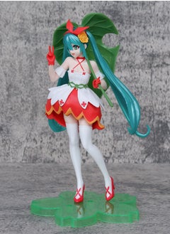 General Green Leaf Hatsune Virtual Singer Hatsune Miku Fairy Tale Wonderland Anime Beautiful Girl Desktop Decoration Figure Ornaments  - Image 2