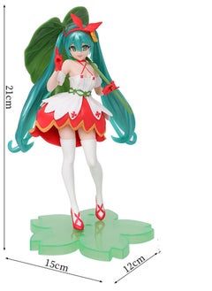 General Green Leaf Hatsune Virtual Singer Hatsune Miku Fairy Tale Wonderland Anime Beautiful Girl Desktop Decoration Figure Ornaments  - Image 4