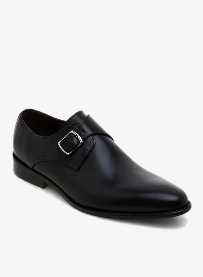 DUCHINI Men Leather Monk Shoes