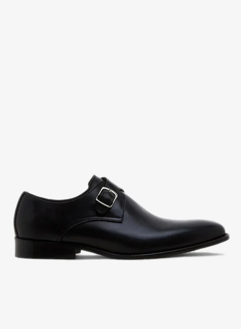 DUCHINI Men Leather Monk Shoes