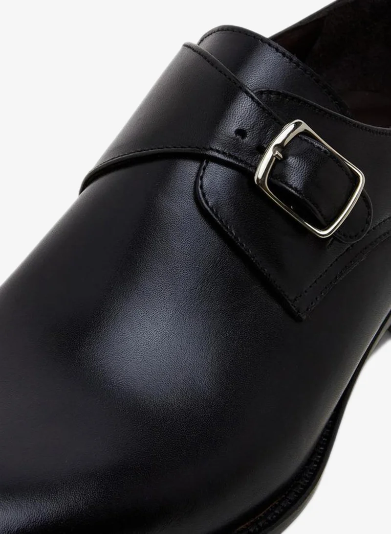 DUCHINI BLACK Men Leather Monk Shoes for Men | Best Price UAE