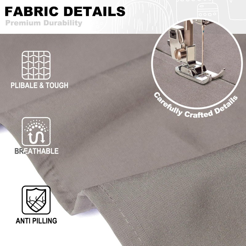 BeLuyi chef apron bib tool apron for man woman cross back straps with 4 pockets for kitchen cooking gardening baking working(Beige) - Image 3