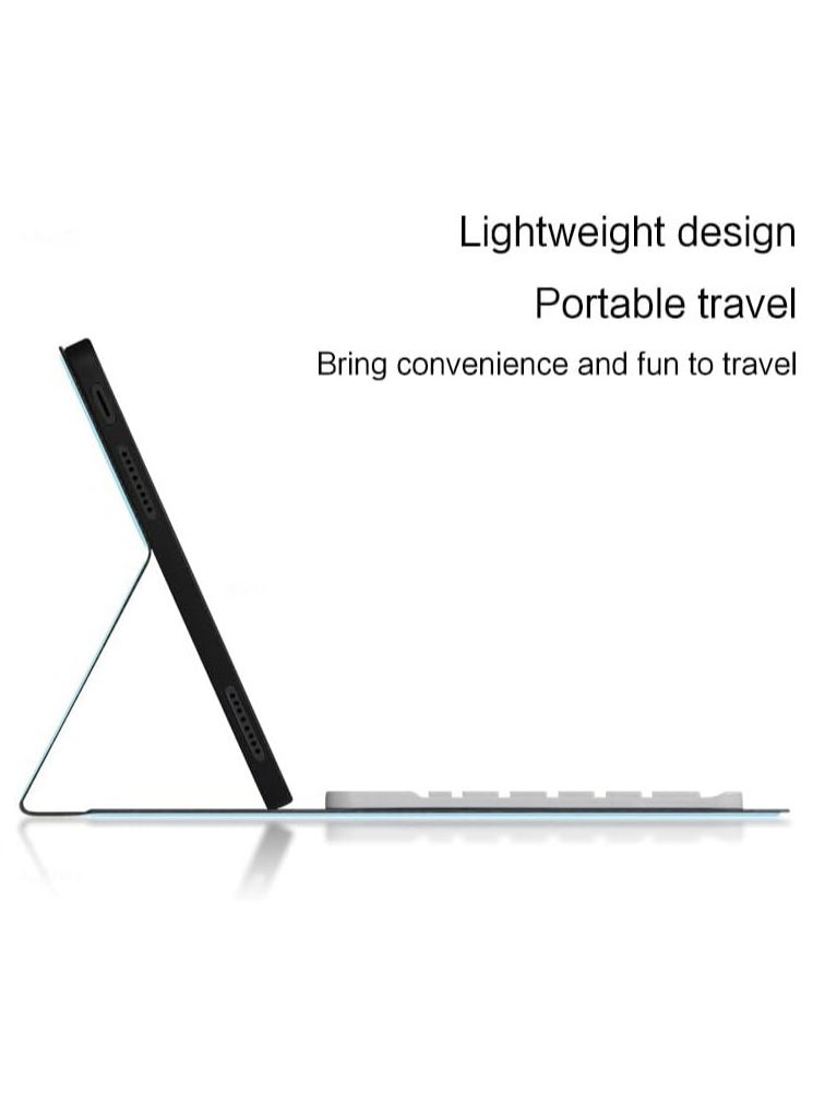 New Tablet Keyboard Case Compatible with Xiaomi Redmi Pad Case 10.61 inch 2022,Magnetic Case for Redmi Pad Keyboard Cover Stand Funda (sky key case)