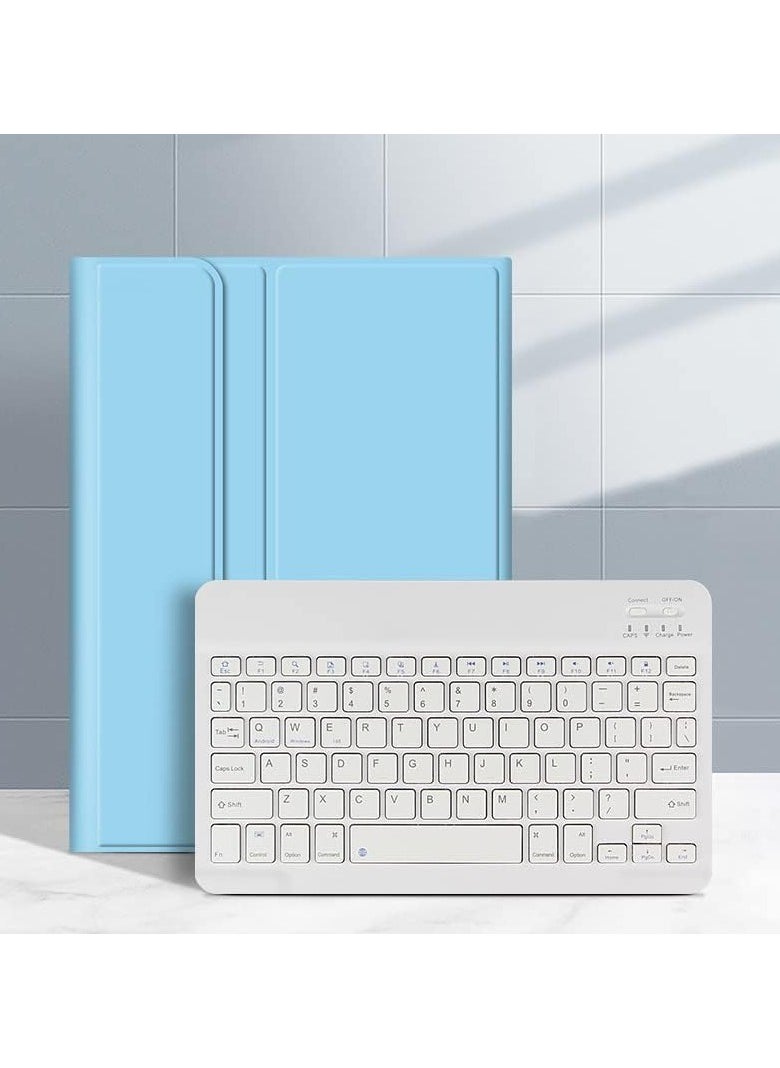 New Tablet Keyboard Case Compatible with Xiaomi Redmi Pad Case 10.61 inch 2022,Magnetic Case for Redmi Pad Keyboard Cover Stand Funda (sky key case)