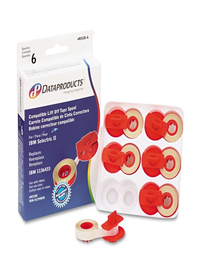 Dataproducts R51816 R51816 Compatible Low-Tack Lift-Off Tape, Clear - Image 1