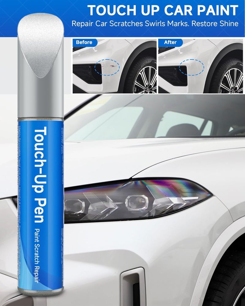 RSACET SWP Snow White Pearl Tricoat Touch Up Paint Compatible with Kia Exact Match Touch Up Paint Car Scratch Repair - Image 4