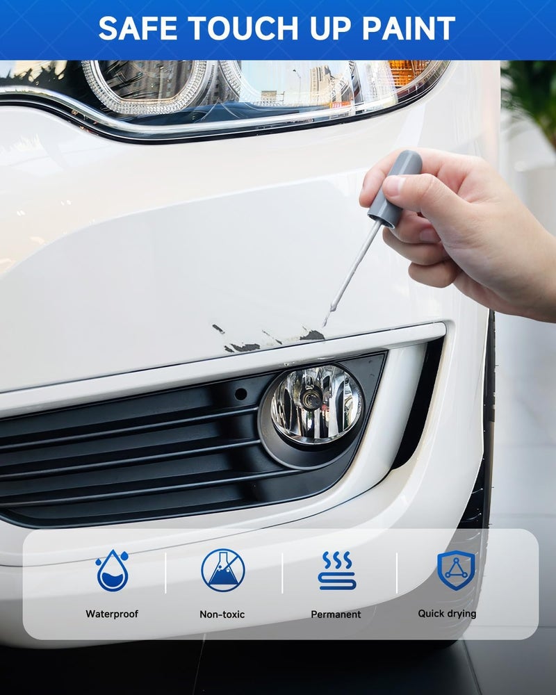 RSACET SWP Snow White Pearl Tricoat Touch Up Paint Compatible with Kia Exact Match Touch Up Paint Car Scratch Repair - Image 5
