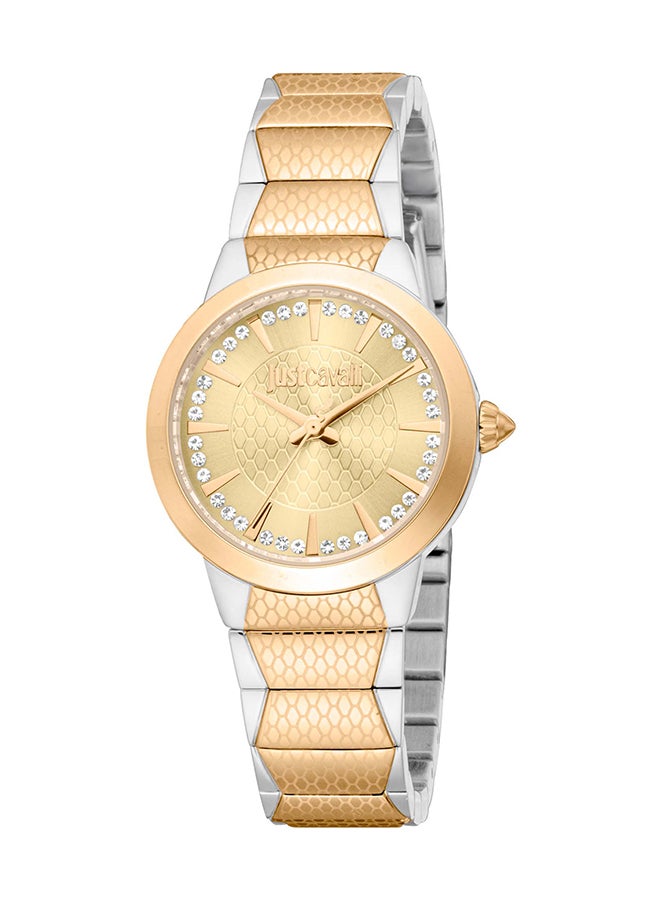 Just Cavalli جست كافالي ليدي باسيون JC1L335M0045 - ساعة كوارتز أنثوية من الفولاذ المقاوم للصدأ 3 عقارب - Image 1