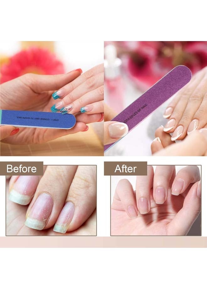 3Pack Professional Nail Buffer Block, Nail Buffer for Natural Nails, All-in-One Smooth & Buff & Shine for Nail Care - Image 3