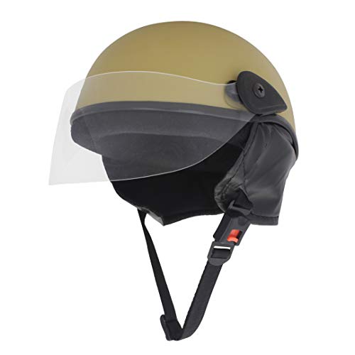 Western Era Stylish Half Face Helmet for Kids || Baby Safety and Comfort || (3-12 Years) (Design 1, Desertstorm Matte) - Image 3