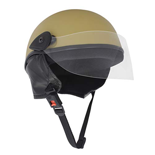 Western Era Stylish Half Face Helmet for Kids || Baby Safety and Comfort || (3-12 Years) (Design 1, Desertstorm Matte) - Image 4