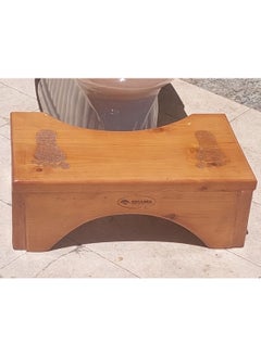Shams A healthy footrest for the bathroom base to prevent colon pain, with a healthy sitting position at a 35 degree angle, with a healthy bathroom basket.  - Image 4