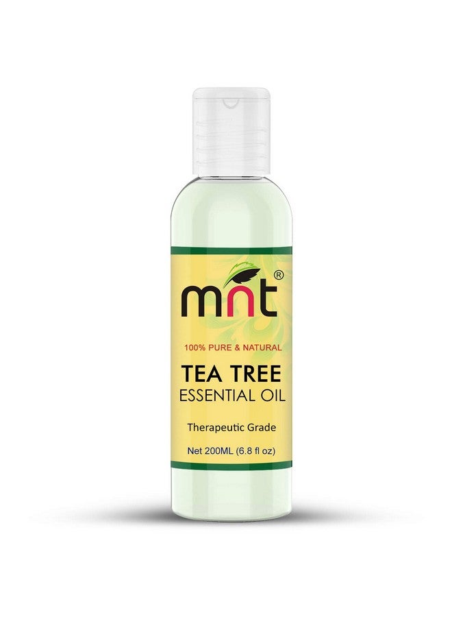 MNT Tea Tree Essential Oil 100% Pure, Natural & Undiluted Therapeutic Grade oil for Acne, Scars, Healthy Skin, Face Care, Hair Dandruff and Aromatherapy (200ML)