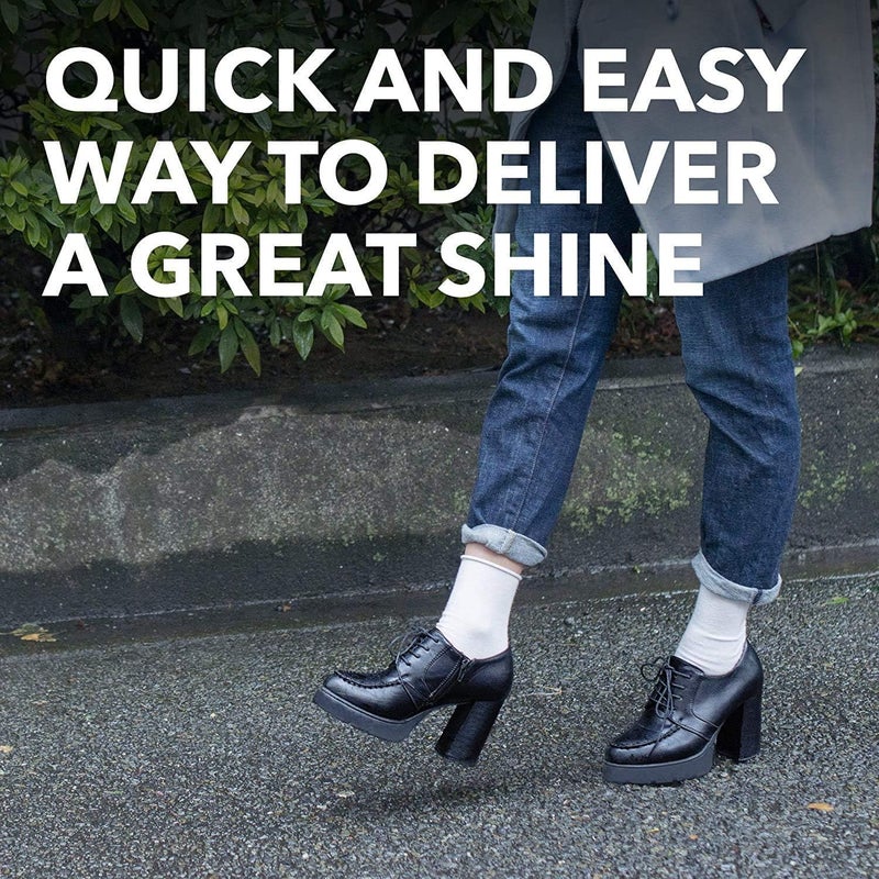 Kiwi Express Shoe Shine Sponge | Leather Care for Shoes, Boots, Furniture, Jacket, Briefcase and More | Black, 0.23 Fl Oz (Pack of 1) - Image 5