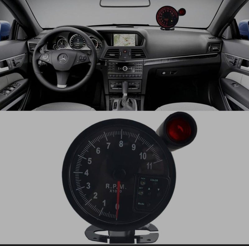 AUTO MT WORKING RPM Tiger RPM Meter Speedometer Tacho Gauge - Image 5