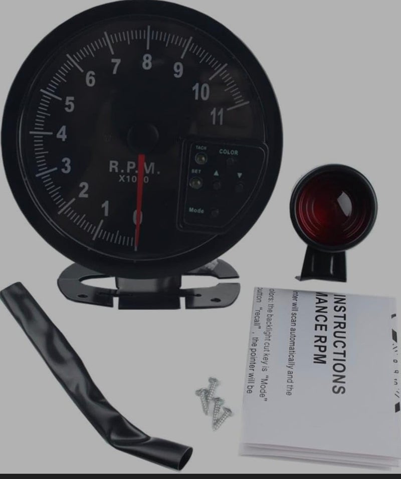 AUTO MT WORKING RPM Tiger RPM Meter Speedometer Tacho Gauge - Image 4