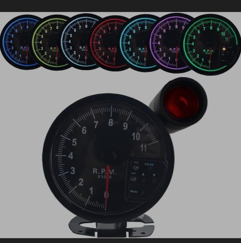 AUTO MT WORKING RPM Tiger RPM Meter Speedometer Tacho Gauge - Image 1