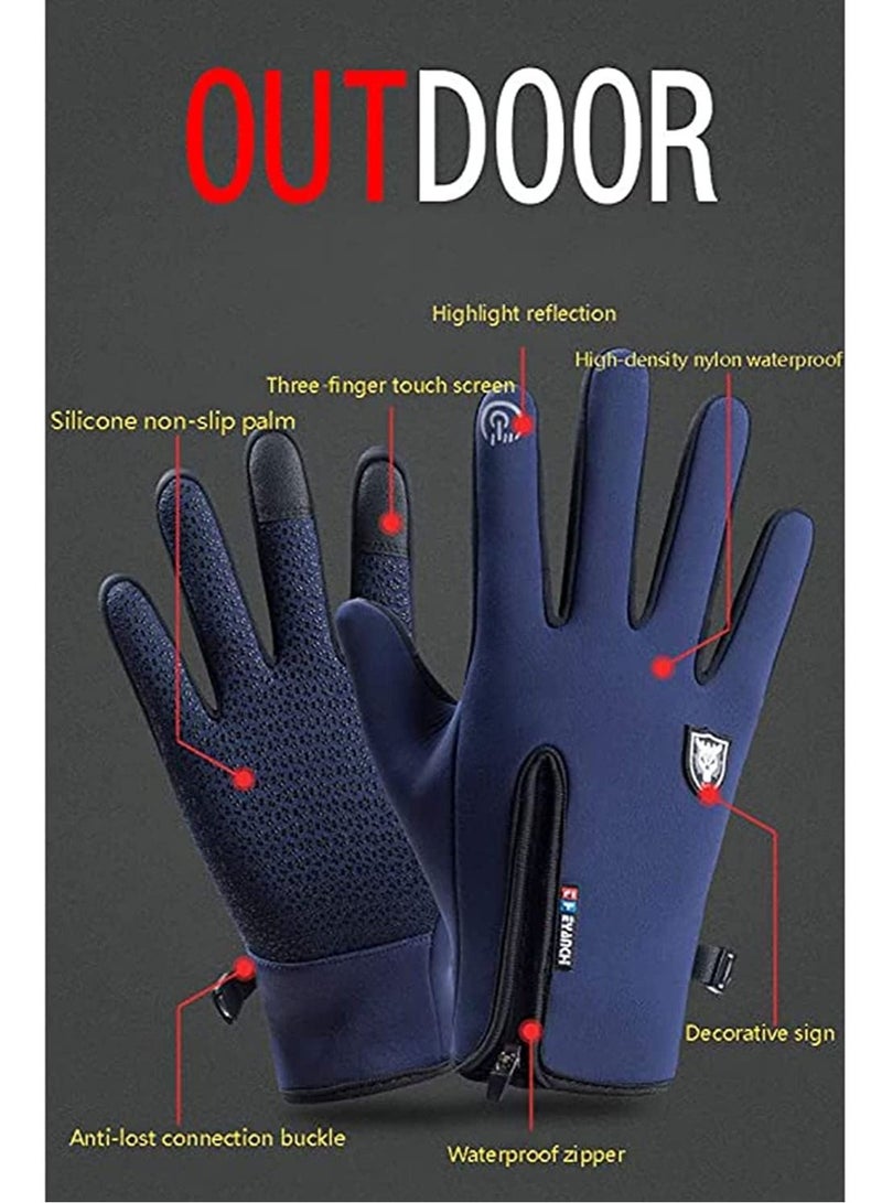 Excefore Winter Gloves Men Women Touch Screen Glove Cold Weather Warm Gloves Freezer Work Gloves Suit for Running Driving Cycling Working Hiking - Image 4