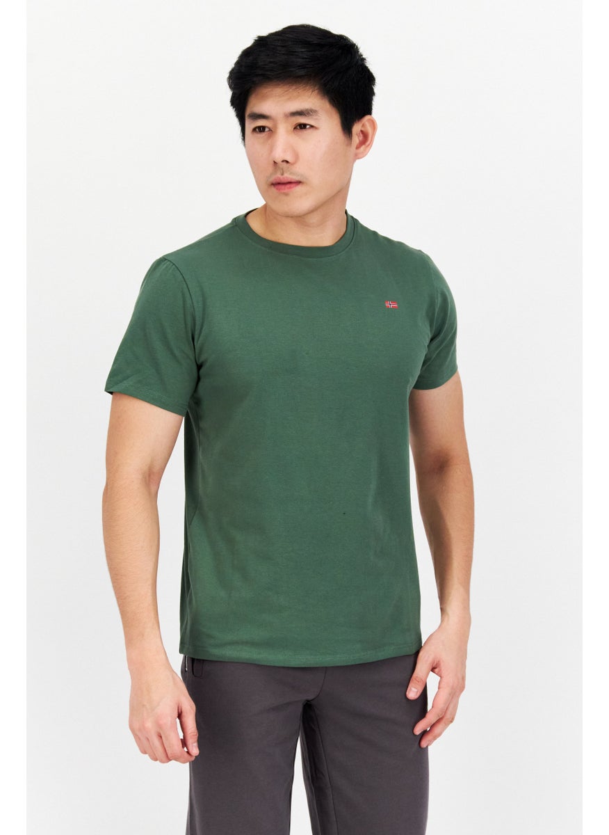Nordland Men Sportswear Fit Training T-Shirt, Green  - Image 1